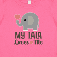 thumbnail image 4 of Inktastic My Lala Loves Me Grandkids Elephant Boys or Girls Baby T-Shirt, 4 of 5