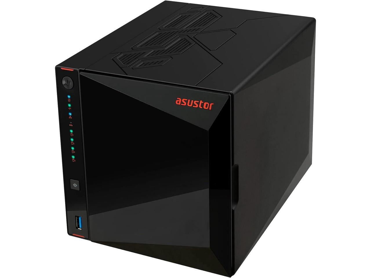 Asustor Nimbustor 4 Gen2  AS5404T 4 Bay NAS, Quad-Core 2.0GHz CPU, Dual 2.5GbE Ports, 4GB DDR4, Four M.2 SSD Slots (Diskless)