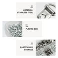 thumbnail image 3 of unbranded 80 Hooks Picture Hanging Tool Plastic Silver for Homeowners, 3 of 4