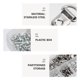 thumbnail image 4 of NUOLUX 1Jgo Gancho Para Colgar Cuadros De Alta Calidad Color Plata Ideal Para Interior, 4 of 5