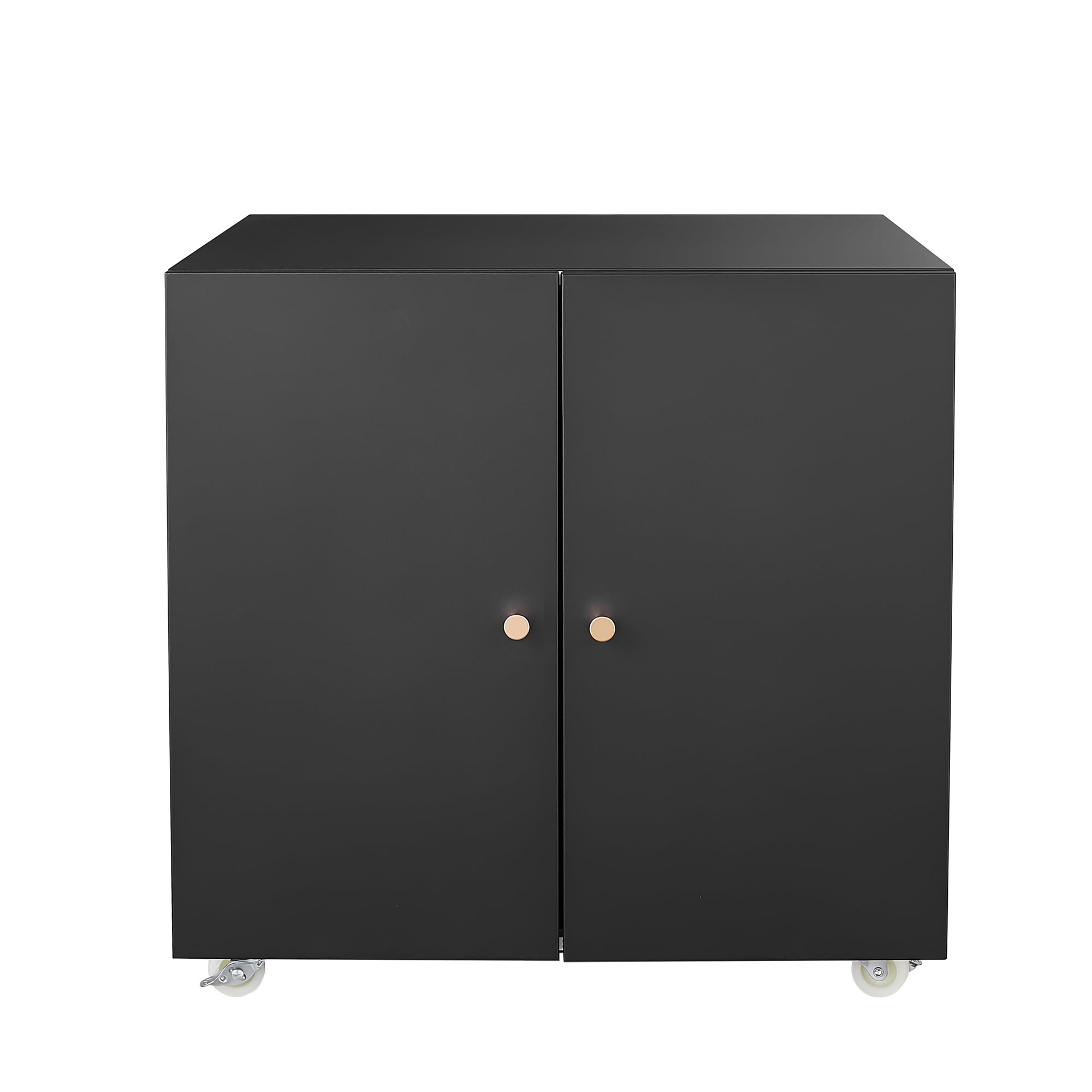 Tzou Steel Printer Cabinet with Wheels - Mobile Printer Stand with Adjustable Shelf & Storage for Home Office, Compact File Cabinet for Small Spaces