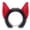 A, variant on Dark Devil Horn Headband and Tail Set Cosplay Blue B 1pc