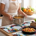 Colorful Heat Insulation Mats for Countertop Rustic Abstract Cattle ...