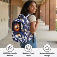 thumbnail image 4 of Chririnla Golf Ball & Club Abstract Graffiti Pattern Large Capacity School Bags with Lightweight Multi Pocket Casual Daypack, Multi-Pockets 17 Inch School Backpack for Travel Elementary School, 4 of 9