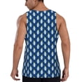 thumbnail image 3 of Easygdp Beautiful King Penguin Pattern Men's Tank Top, Sleeveless Muscle T Shirts, Breathable, Quick-Dry, Loose for Gym, Running, Fitness - 4X-Large, 3 of 9