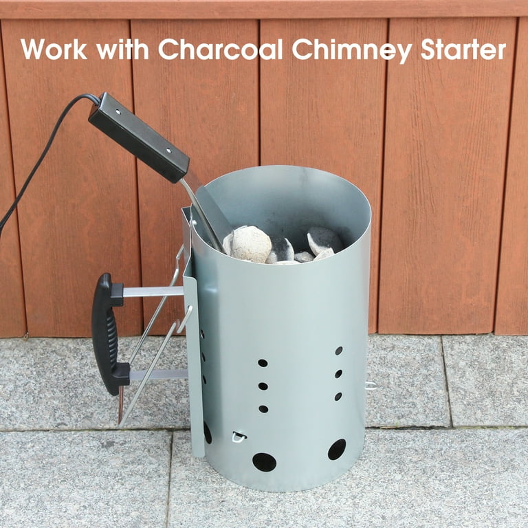 Wishdirect 700W Electric Charcoal Starter, BBQ Grill, Fireplace