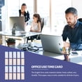 thumbnail image 3 of 100 Sheets of English Time Cards Attendance Time Cards Double-sided Time Cards Paper, 3 of 9