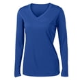 thumbnail image 6 of Yellow Rooster Women's Long Sleeve PosiCharge Competitor V-Neck Tee True Royal 3XL, 6 of 7