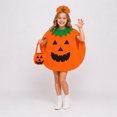 thumbnail image 3 of LEKWK Toddler Kids Pumpkin Costume Skin-Friendly Cute Pumpkin Vest Costume with Hat & Candy Bag Family Members for Halloween Party Dress Up, 3 of 9
