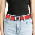 thumbnail image 5 of Buckle-Down Belt, Seatbelt Buckle Belt, Red, Youth 22 to 32 Inches, 5 of 9