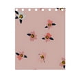 thumbnail image 5 of Small Flowers with Leaves Curtains Black Out 63 Inch Length Curtains for Sliding Glass Doors Bedroom Living Room 2 Panels Set, 5 of 5