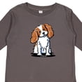 thumbnail image 4 of Inktastic KC Cavalier Spaniel Boys or Girls Long Sleeve Toddler T-Shirt, 4 of 5