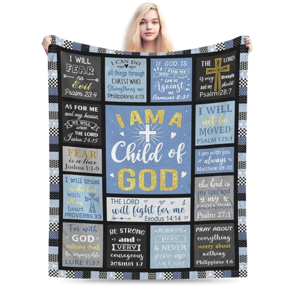 Christian Gifts for Men, Dad, Brother, Him Blanket 50x40