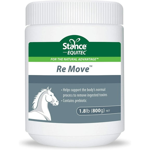 Stance Equitec Re Move - Horse Supplements That Support The Body's Normal Process to Remove Ingested Toxins, Contains Probiotics - 1.5 lb