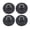 Black, variant on BIMZUC 4PCS D Ring Patch PVC Round Stainless Steel Pad for Boat Raft Paddle Board Black 3.9 in / 10 cm