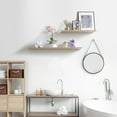 thumbnail image 5 of Delta Cycle Modern 24 in x 24 in Wood Floating Shelf Set 2 Count, 5 of 8
