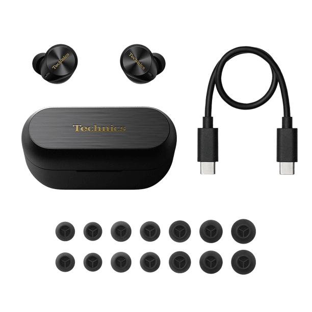 Technics EAH-AZ80 True Wireless Noise Cancelling Earbuds, Black