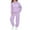 Purple, variant on Auroural Matching Kids Outfits Long Sleeve Girls 2 Piece Set Size 10-12 Children's Heart-shaped Print Long Hoodie And Leg Tied Sweatpants Casual Sports Two-piece Set For Kids