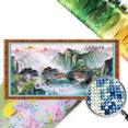 thumbnail image 1 of Hilo Bordado Kit Punto Cruz Con Paisaje Impreso 11CT Arte 150x70cm, 1 of 9