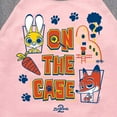 thumbnail image 3 of Zootopia 2 - Judy And Nick On The Case - Youth Girls Shirt Tail Raglan T-Shirt, 3 of 5