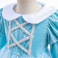 thumbnail image 4 of KAWELL Robe de Princesse Elsa pour Fille Costume Flocon de Neige Manches Bouffantes Déguisement de Fête d'Anniversaire Chic, 4 of 6