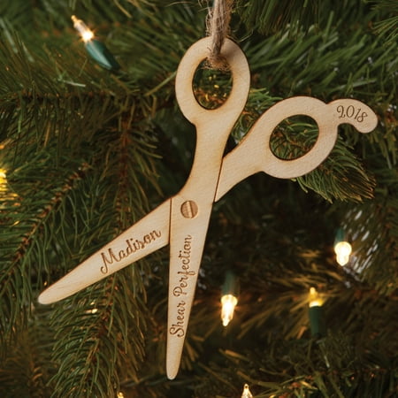 Personalized Hair Stylist Wood Christmas Ornament