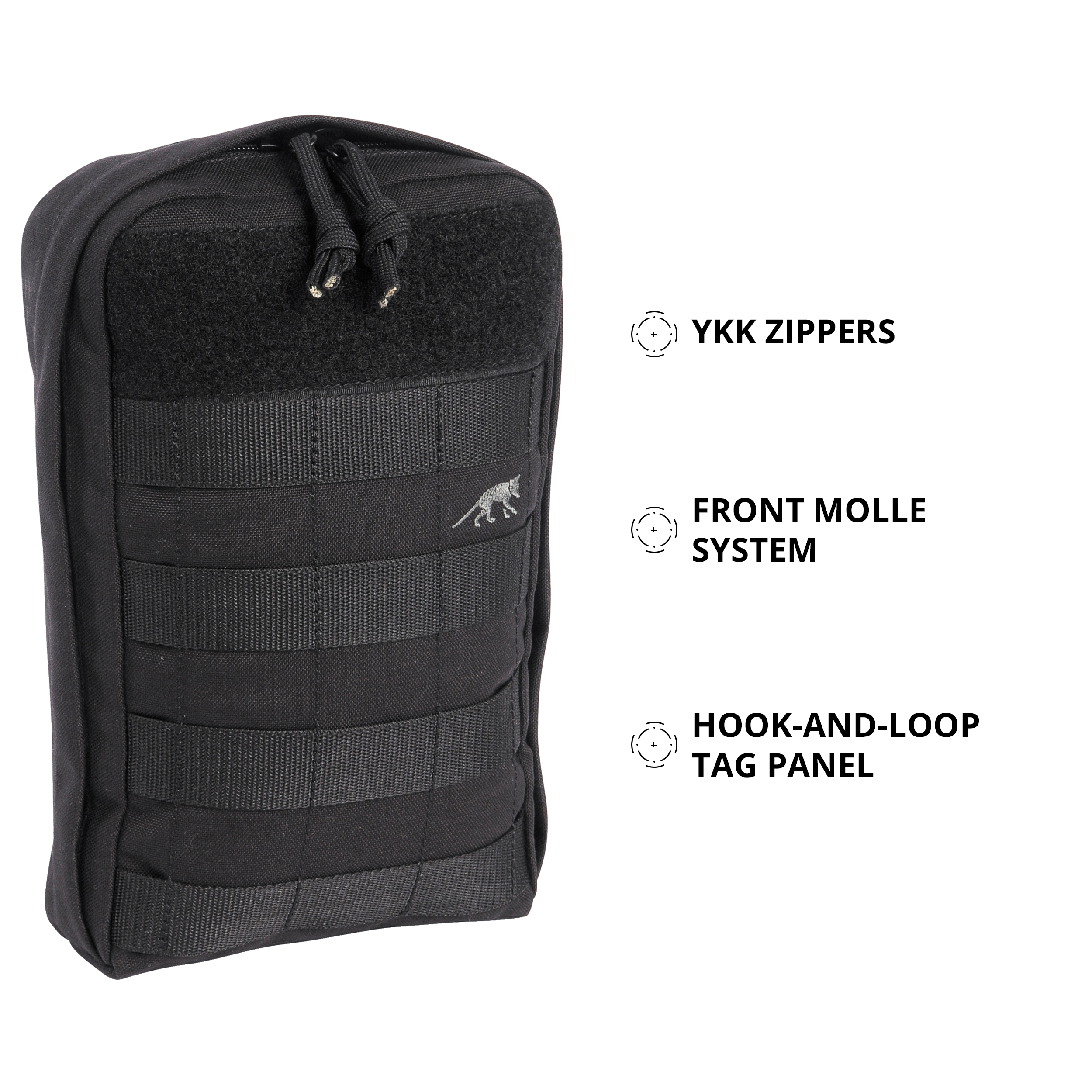 タスマニアンタイガーTac Pouch 7Multicam Tasmanian Tiger Tac Pouch 7 - Storage, MOLLE Loops, Zippers