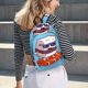 thumbnail image 5 of Disketp Sushi Salmon Surfing Mochila de Lona Estampada, Mochila Escolar de Viaje Ligera para Estudiantes y Portátil-Medium, 5 of 5