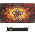 thumbnail image 1 of ENHANCE TCG Playmat - Tabletop Card Playmat with Stitched Edges, Smooth Surface, and Drawstring Travel Pouch - Compatible with MTG, YuGiOh, Pokemon, Lord of The Rings, and Other TCG and LCG - Flames, 1 of 9
