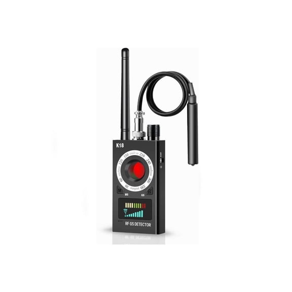 K18 Anti Spy Detector Hidden Camera Detector - Anti Listening Devices for Spying/GPS Tracker/RF Signal Wireless/Eavesdropping Device, Radio Frequency Detector & Spy Camera Finder