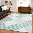 thumbnail image 6 of Addison Rugs Mayfield Premium Machine Washable Transitional Geometric Seafoam Rectangle Rug, 3' x 5', 6 of 6