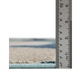 thumbnail image 5 of Unique Loom Chromatic Collection Area Rug - Seaside (2' 7" x 10' Runner Navy Blue/Beige), 5 of 7