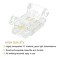 thumbnail image 4 of Uxcell 20 Pcs LED Strip Connector 3 Pin 0.69'' x 0.38'' LED Connectors for Solderless LED Light Adapter Connector, 4 of 6