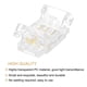 thumbnail image 4 of Uxcell 20 Pcs Conector de Tira LED 3 Pines 0.69'' x 0.38'' Conectores para Adaptador de Luz LED Sin Soldadura, 4 of 6