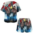 thumbnail image 3 of Stay-Puft Ghostbusters Summer Home Suit For Womens Short-Sleeved Pajama Set 2pcs Loungewear Soft Sleepwear T-Shirts Tee Shirt Top And Short Sleeping Pants, 3 of 8