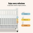 thumbnail image 4 of Dream On Me Carson Classic 3-In-1 Convertible Crib, White, 4 of 7