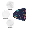 thumbnail image 3 of Susaid Cartoon Dinosaur Print Winter Beanie for Men Women, Lined Beanie Soft Warm Knit Hat Ski Cuffed Cap, 3 of 6