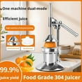 thumbnail image 2 of Cast Iron Juicer Hand Press, Manual Juicer Stainless Steel Lemon Squeezer, Heavy Duty Hand Press Juice Extractor for Fresh Lemonade Orange Juice, Easy to Clean, Home and Kitchen, 2 of 9