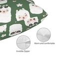 thumbnail image 5 of Disketp Pillow Covers Alpaca Faces Pattern Throw Pillow Case Cushion Covers,Cushion For Bedroom,Couch,Home-14"X20", 5 of 8