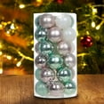 thumbnail image 5 of Steadline 30 Piece Christmas PE Painted Ball Ornaments - Colorful Holiday Tree Decorations Set with Barrel Storage - Festive Indoor Outdoor Hanging Decor, 5 of 6