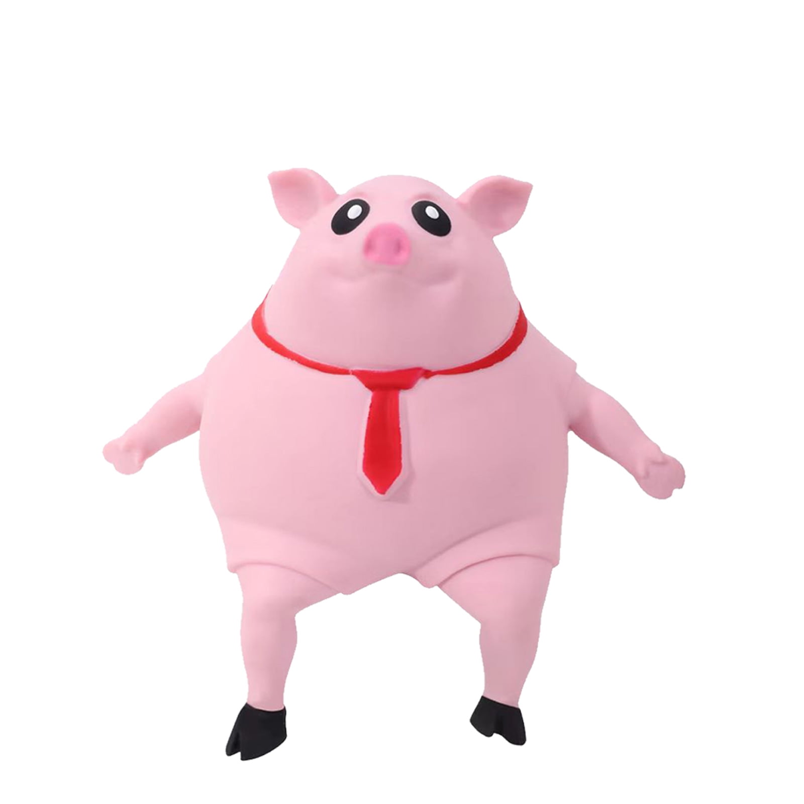 Hi-Line Gift 87685-A Chubby Piglet Sitting-Pink with Black