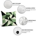 thumbnail image 3 of Green And Beige Modern Art Geometric Pillow Covers,Green And Beige Modern Art Geometric Throw Pillow Covers 18"×18" ,Living Room Sofa Couch Pillow Covers,Decorative Pillow Covers, 3 of 7
