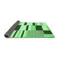 thumbnail image 2 of Ahgly Company Indoor Square Abstract Emerald Green Modern Area Rugs, 7' Square, 2 of 4