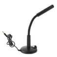 thumbnail image 3 of KAKOWELY 1 Pce Microphone de Bureau à Entraînement Libre Réglable en Plastique pour Réunion Noir, 9,84"X3,15"X3,15 Pouces, 3 of 5