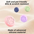 thumbnail image 3 of SENHAWK 3 Pack Paw Print Silicone AirTag Holder for Pet Collars, Compatible with Apple AirTag, Mini Glow in Dark Anti-Lost Tracker Cover, Bite Resistant Protective Case for Cats & Small Dogs, 3 of 5
