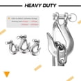 thumbnail image 4 of ABCISI Heavy Duty Slip Hook, Lifting Winch Steel Slip Hook, High Strength Safety Trailer Hook, Load Trailer Clevis Hooks Stainless Transport 1/2 Inch 3000lbsf, 4 of 7