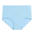 thumbnail image 4 of VISALY briefs multipacks, Five-Pack of Us Plus-Size Women's High-Waisted Cotton Briefs Womens High, Womens Panties High Waisted Cotton Underwear Cheeky Panties Cotton Panties Plus Size, Blue,X-S, 4 of 9