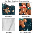 thumbnail image 4 of luoweisi Men's Beach Shorts Quick Dry Swim Trunks with Mesh Lining Christmas Gingerbread Man L, 4 of 5