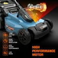 thumbnail image 6 of SENIX X6 60V Max* Self-Propelled Push Lawn Mower 21in Blade 22in Deck with 8Ah Battery & Rapid 8A Charger, 3-in-1 Brushless, Smart LED Display, 7-Height Adjustment, 3-Mode, Variable Speed, LPSX6-H, 6 of 12