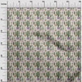 thumbnail image 3 of oneOone Rayon Green Fabric Cactus Sewing Craft Projects Fabric Prints By Yard 56 Inch Wide, 3 of 5